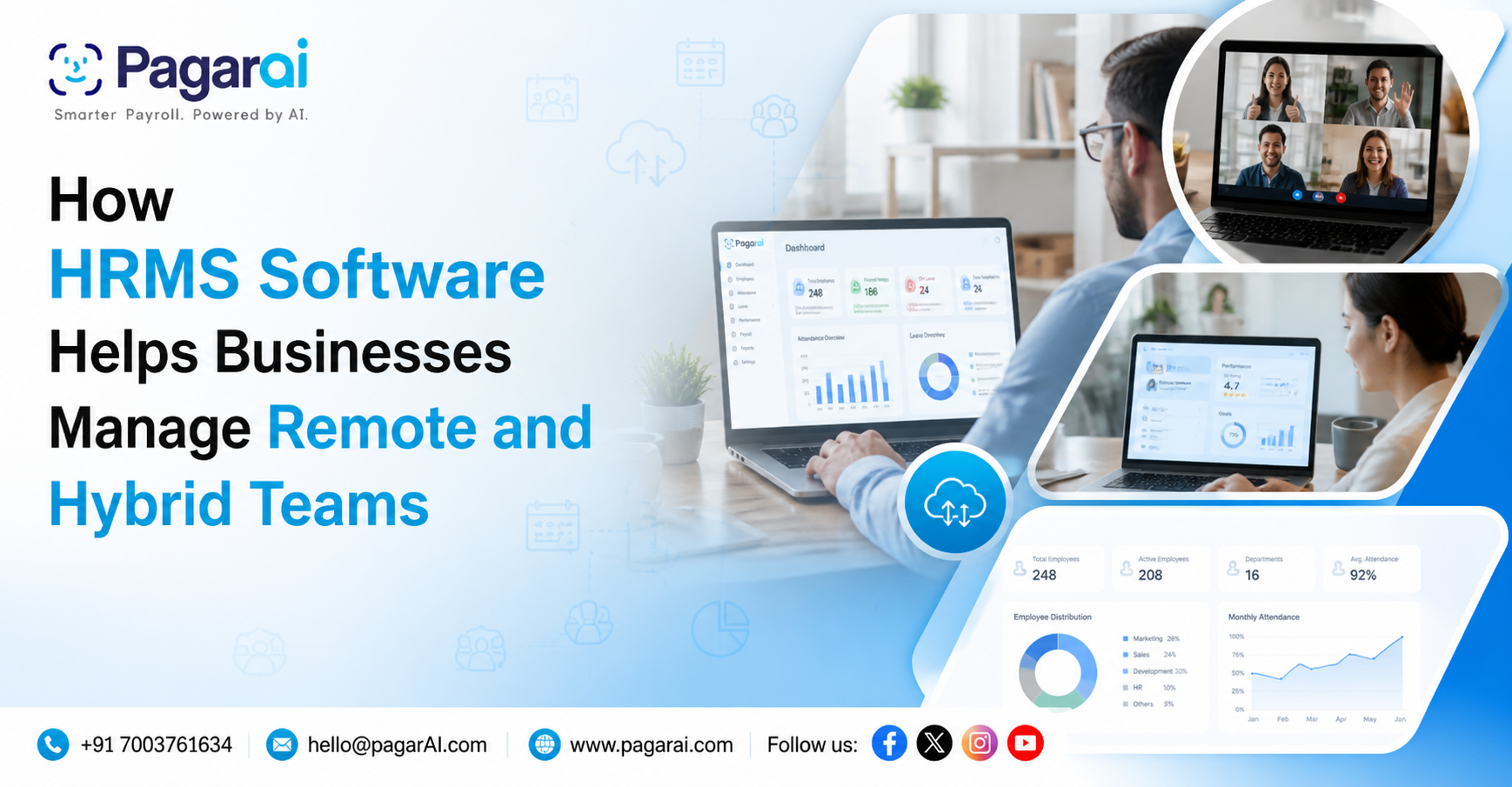 How HRMS Software Helps Businesses Manage Remote and Hybrid Teams